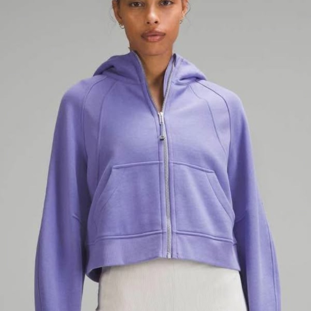 NWT M/L Lululemon  Full-Zip Scuba Dk Lavender